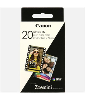 20 sheets | ZP-2030 | White | 5 x 7.6 cm | Photo Paper