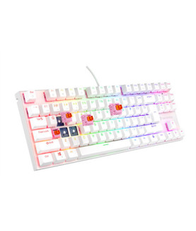 Genesis THOR 303 | Mechanical Gaming Keyboard | Wired | US | White | USB Type-A | Outemu Peach Silent