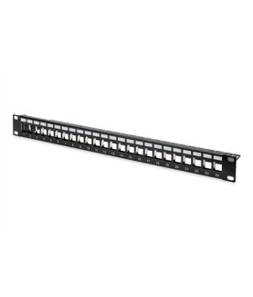 Digitus | Modular Patch Panel | DN-91411 | Black | Layout Keystone Entry: Straight Area of application: 483 mm (19") cabinet Su