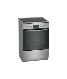 Bosch | Cooker | HKR39A250U | Hob type Vitroceramic | Oven type Electric | Stainless steel | Width 60 cm | Electronic ignition 