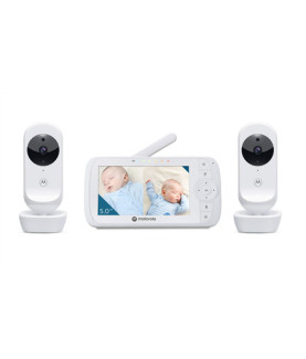 Motorola | Video Baby Monitor - Two camera pack | VM35-2 5.0" | 5.0" diagonal color screen 5 x preloaded lullabies Two-way talk