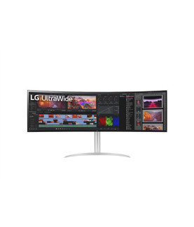 LG 49WQ95C-W 49 UltraWide Curved LED Monitor 5120x1440/400cd/m2/5ms/ HDMI USB Type C Display Port | LG | Monitor | 49WQ95C-W | 