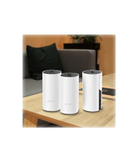 Whole Home Mesh WiFi System | Deco M4 (3-Pack) | 802.11ac | 300+867 Mbit/s | 10/100/1000 Mbit/s | Ethernet LAN (RJ-45) ports 2 