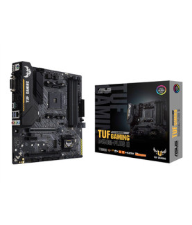 Asus | TUF GAMING B450M-PLUS II | Processor family AMD | Processor socket AM4 | DDR4 | Memory slots 4 | Number of SATA connecto