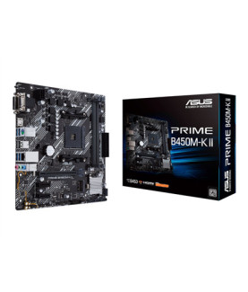 Asus | PRIME B450M-K II | Processor family AMD | Processor socket AM4 | DDR4 | Memory slots 2 | Chipset AMD B | Micro ATX