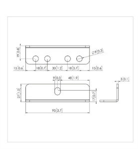 Vogels | Other | PFA 9126 Bracket kit for PFB 34xx | Silver