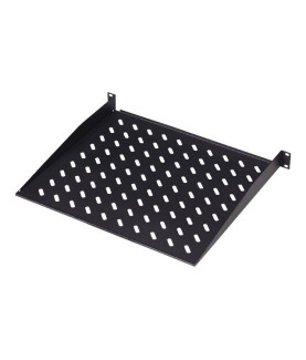 Digitus | Fixed Shelf for Racks | DN-19 TRAY-1-SW | Black | The shelves for fixed mounting can be installed easy on the two fro