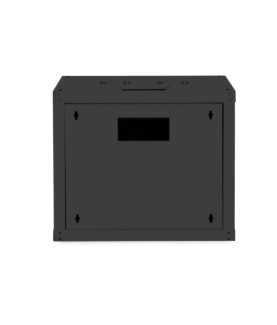 Digitus | Wall Mounting Cabinet | DN-19 09-U-SW | Black | IP protection class: IP20 Front door: Glass door, single opening Cabi