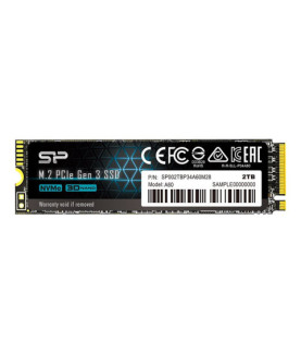 Silicon Power SSD | P34A60 | 2000 GB | Solid-state drive interface PCIe Gen3x4 | Read speed 2200 MB/s | Write speed 1600 MB/s