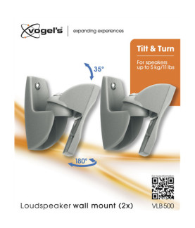 Vogels | Loundspeaker Mount | VLB500 2 pcs. | Turn, Tilt | Maximum weight (capacity) 5 kg | Black