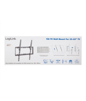 Logilink BP0037 TV Wall mount, 32"-55", tilt, small | Logilink | BP0037 TV Wall mount, 32"-55", tilt, small | 32 55 " | Maximum