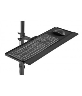 Digitus | Mobile workstation with individual height adjustment | DA-90374 | Monitor Mount, PC Holder | 17-32 " | Black