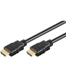 Goobay | High Speed HDMI Cable with Ethernet | Black | HDMI male (type A) | HDMI male (type A) | HDMI to HDMI | 0.5 m