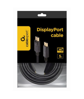 Gembird | DisplayPort cable, 4K | Black | 2x Displayport (male) | DisplayPort to DisplayPort | 5 m