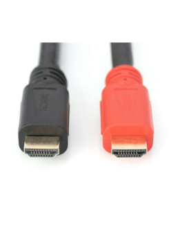 Digitus | High Speed HDMI Cable with Signal Amplifier | Black/Red | HDMI Male (type A) | HDMI Male (type A) | HDMI to HDMI | 10