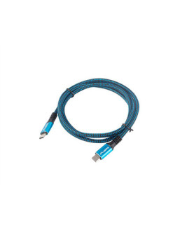 Lanberg | USB-C to USB-C Cable | Black/Blue | 1.2 m