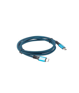 Lanberg | USB-C to USB-C Cable | Black/Blue | 1.2 m