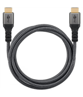 Goobay High Speed HDMI Cable with Ethernet | Black | HDMI to HDMI | 1 m