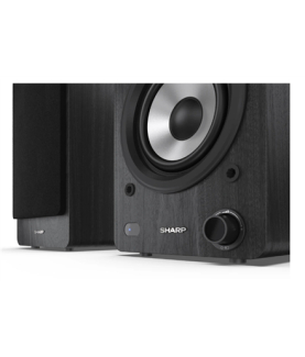 Sharp CP-SS30 Bookshelf Speakers, Black | Sharp | Speakers | CP-SS30(BK) Bookshelf | 60 W | Bluetooth | Black | Wireless connec