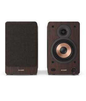 Sharp CP-SS30 Bookshelf Speakers, Brown | Sharp | Speakers | CP-SS30(BR) Bookshelf | 60 W | Bluetooth | Brown | Wireless connec