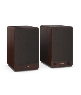 Sharp CP-SS30 Bookshelf Speakers, Brown | Sharp | Speakers | CP-SS30(BR) Bookshelf | 60 W | Bluetooth | Brown | Wireless connec