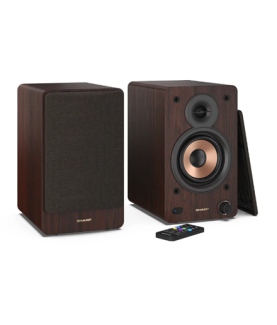 Sharp CP-SS30 Bookshelf Speakers, Brown | Sharp | Speakers | CP-SS30(BR) Bookshelf | 60 W | Bluetooth | Brown | Wireless connec