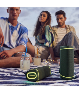 Energy Sistem | Speaker with RGB LED Lights | Yume ECO | 15 W | Waterproof | Bluetooth | Green | Portable | Wireless connection