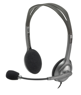 Logitech | Stereo headset | H111 | On-Ear Built-in microphone | 3.5 mm | Grey