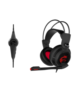 MSI DS502 Gaming Headset, Wired, Black/Red | MSI | DS502 | Wired | Gaming Headset | N/A