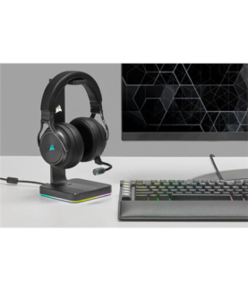 Corsair | High-Fidelity Gaming Headset | VIRTUOSO RGB WIRELESS XT | Wireless/Wired | Over-Ear | Wireless | Black