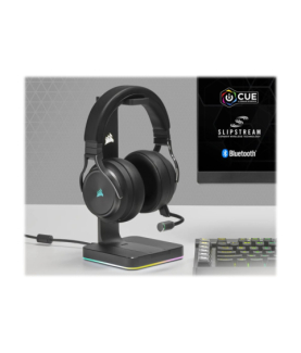 Corsair | High-Fidelity Gaming Headset | VIRTUOSO RGB WIRELESS XT | Wireless/Wired | Over-Ear | Wireless | Black