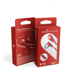 Energy Sistem | Earphones Style 1+ | Wired | In-ear | Microphone | Red