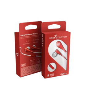 Energy Sistem | Earphones Style 1+ | Wired | In-ear | Microphone | Red