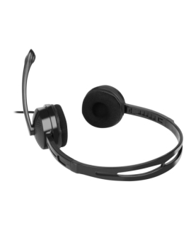 Natec | Headset | Canary Go | Wired | On-Ear | Microphone | Noise canceling | Black