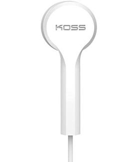 Koss | Headphones | KEB9iW | Wired | In-ear | Microphone | White