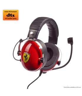 Thrustmaster | Gaming Headset | DTS T Racing Scuderia Ferrari Edition | Wired | Over-Ear | Red/Black