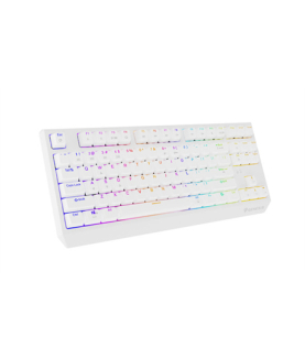 Genesis THOR 230 | Mechanical Gaming Keyboard | Wireless | US | White | 2.4 GHz, Bluetooth, USB | Outemu Red