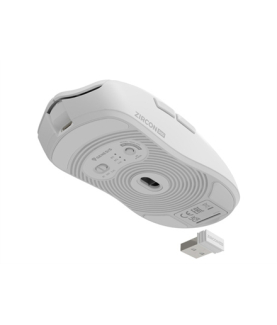 Genesis Zircon 500 | Wireless/Wired | Gaming Mouse | 2.4 GHz, Bluetooth, USB | White