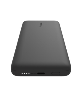 Belkin | BOOST CHARGE Plus Power Bank | 10000 mAh | Integrated LTG and USB-C cables | Black