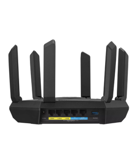 Wifi 6 802.11ax Tri-band Gigabit Gaming Router | RT-AXE7800 | 802.11ax | 574+4804+2402 Mbit/s | 10/100/1000 Mbit/s | Ethernet L