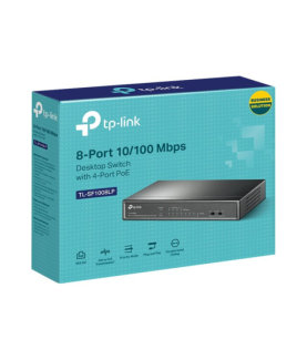 TP-LINK | Switch | TL-SF1008LP | Unmanaged | Desktop | 10/100 Mbps (RJ-45) ports quantity 8 | Power over Ethernet (PoE) ports q