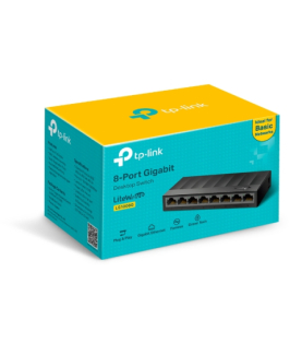 TP-LINK | Desktop Switch | LS1008G | Unmanaged | Desktop | Power supply type External