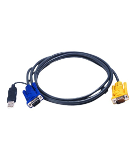 Aten | 1.8M USB KVM Cable with 3 in 1 SPHD and built-in PS/2 to USB converter | 2L-5202UP