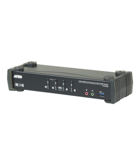 Aten | 4-Port USB3.0 4K DisplayPort KVMP Switch with Built-in MST Hub | CS1924M