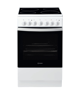 INDESIT | Cooker | IS5V4PHW/E | Hob type Vitroceramic | Oven type Electric | White | Width 50 cm | Grilling | Depth 60 cm | 61 