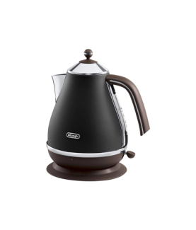 Delonghi | Icona Vintage | KBOV2001BK | Standard kettle | 2000 W | 1.7 L | Stainless steel | 360 rotational base | Black