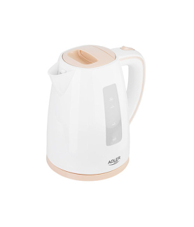 Adler | Kettle | AD 1264 | Standard | 2200 W | 1.7 L | Plastic | 360 rotational base | White