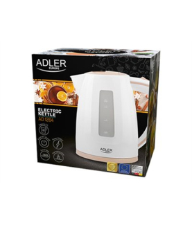 Adler | Kettle | AD 1264 | Standard | 2200 W | 1.7 L | Plastic | 360 rotational base | White