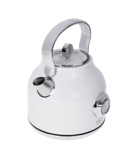 Adler | Kettle with a Thermomete | AD 1346w | Electric | 2200 W | 1.7 L | Stainless steel | 360 rotational base | White