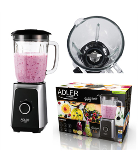 Adler | Blender | AD 4076 | Tabletop | 1000 W | Jar material Glass | Jar capacity 1.5 L | Ice crushing | Black